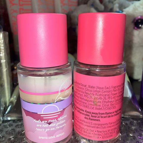 VS PINK Fresh & Clean /Sundaze Mini mists set 2.5oz each NWT - Picture 2 of 5